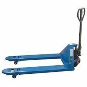 DESCRIPTION: (1) GENERAL PURPOSE MANUAL PALLET JACK BRAND/MODEL: PRODUCT NUMBER #12U124 INFORMATION: BLUE, BENT FORKS SIZE: 3,800 LB LOAD CAPACITY, 48