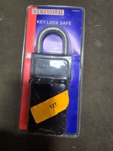 DESCRIPTION: (1) KEY LOCK SAFE BRAND/MODEL: DEFENDER #DF00074 SIZE: IMAGES ARE FOR ILLUSTRATION PURPOSES ONLY AND MAY NOT BE AN EXACT REPRESENTATION O