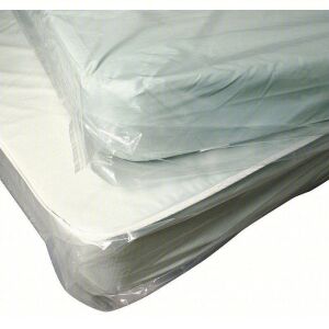 DESCRIPTION: (1) ROLL OF (100) MATTRESS BAGSBRAND/MODEL:  4NPX5INFORMATION:  KING MATTRESS SIZESIZE: 1.1 MIL THICK, 12" DEEP, 70" WIDE, 96" LONGQTY: 1