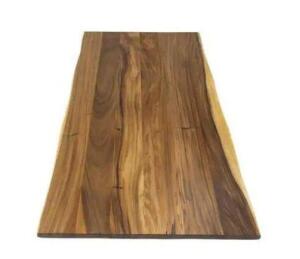 6 ft. L x 25 in. D Finished Saman Solid Wood Butcher Block Countertop With Live Edge