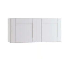 Richmond Verona White Plywood Shaker Ready to Assemble Wall Kitchen Laundry Cabinet Sft Cls 24 in W x 12 in D x 18 in H