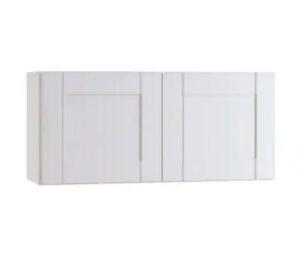 Richmond Verona White Plywood Shaker Ready to Assemble Wall Kitchen Laundry Cabinet Sft Cls 24 in W x 12 in D x 18 in H