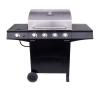 Performance Series Black 4-Burner Liquid Propane Gas Grill with 1 Side Burner - 2