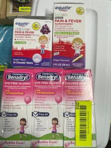 (5) - BOXES OF CHILDS MEDICINE