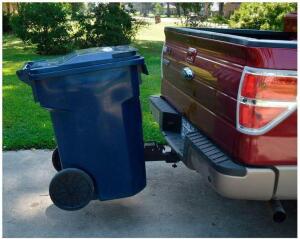 Tote Caddy Trash Can Transporter - Fits Truck