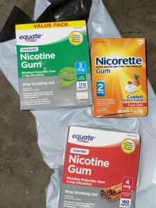 (3) - BOXES OF NICOTINE GUM