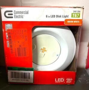 (2)- 6" LED DISK LIGHTS