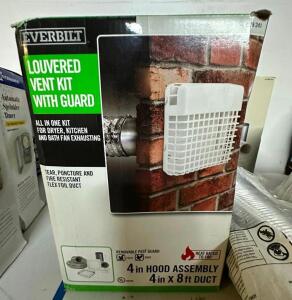 LOUVERED VENT KIT WITH GUARD