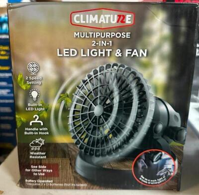 MULTIPURPOSE 2 IN 1 LED LIGHT AND FAN