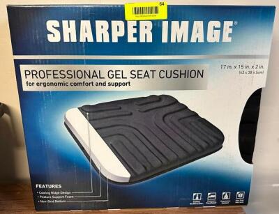 (2) - SHARPER IMAGE PROFESSIONAL GEL SEAT CUSHIONS