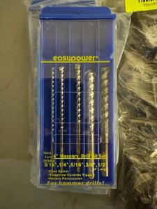 (4) - 4" MASONRY DRILL BIT SETS