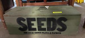 SEEDS WOODEN STORAGE CRATE