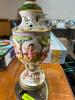 VINTAGE CAPODIMONTE HOLLYWOOD REGENCY ART DECO TABLE LAMP - 5