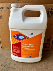 (4)- 1 GALLON JUGS OF CLOROX 360 DISINFECTANT CLEANER