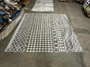 92"X117" BONE GREY AREA RUG