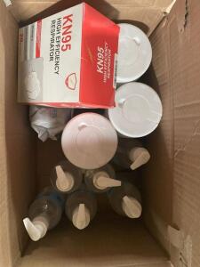 LARGE BOX OF ASSORTED CLEANING SUPPLIES