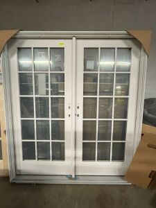 80" / 15 PANNEL FRENCH DOUBLE PATIO DOOR