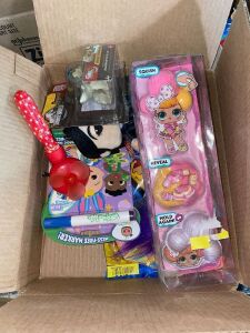 BOX OF ASSORTED TOYS