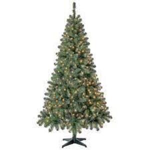 DESCRIPTION: (1) PRE-LIT MADISON PINE ARTIFICIAL CHRISTMAS TREE BRAND/MODEL: HOLIDAY TIME #T-31 INFORMATION: MINI CLEAR LIGHTS RETAIL$: $40.00 SIZE: 6