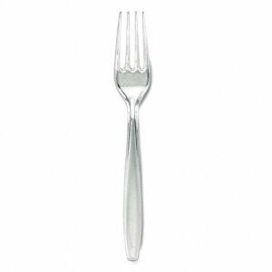 DESCRIPTION: (1) CASE OF (1000) CLEAR PLASTIC UNWRAPPED FORKS BRAND/MODEL: DIXIE #FH017 RETAIL$: $58.25 QTY: 1