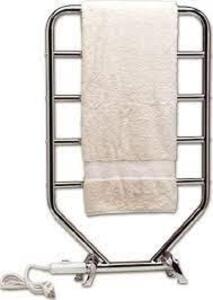 DESCRIPTION: (1) TOWEL WARMER BRAND/MODEL: WARMRAILS TRADITIONAL INFORMATION: CHROME RETAIL$: $119.38 SIZE: 34.00 X 6.50 X 21.00 QTY: 1