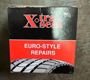 (12)- BOXES OF XTRA SEAL EURO STYLE TIRE REPAIR PATCHES