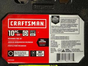 CRAFTSMAN 10PC SOCKET WRENCH SET