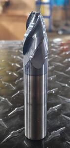 (2) 4 FLUTE TAPERED END MILL