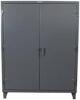 DESCRIPTION: (1) STORAGE CABINETBRAND/MODEL: STRONGHOLDINFORMATION: STEEL, DARK GRAYSIZE:  APPROX 24" X 60" X 84"RETAIL$: $1275.00 EAQTY: 1