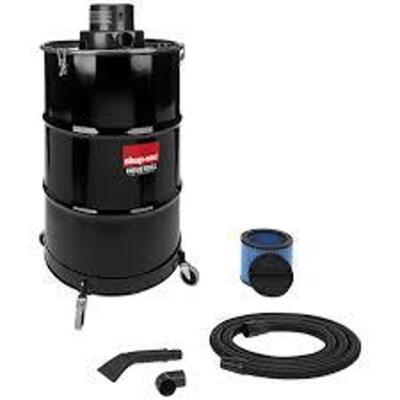 DESCRIPTION: (1) WET / DRY VACUUM BRAND/MODEL: SHOP VAC #97005 INFORMATION: BLACK, TWO STAGE, DRUM VACUUM WITH TOOL KIT SIZE: 55 GAL DRUM RETAIL$: $87