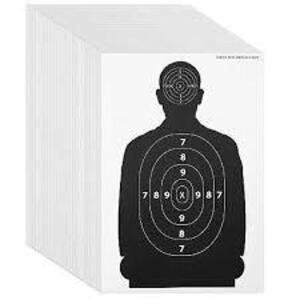 DESCRIPTION: (1) CASE OF (50) 500 M DOG TARGETS BRAND/MODEL: #13076344 INFORMATION: WHITE WITH BLACK FIGURE SIZE: FOR 500 METERS RETAIL$: $200.00 TOTA