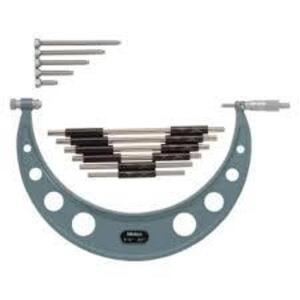 DESCRIPTION: (1) OUTSIDE MICROMETER, INTERCHANGEABLE ANVILS BRAND/MODEL: MITUTOYO #104-145A INFORMATION: SEE INSPECTION RETAIL$: $1106.85 EA QTY: 1