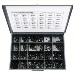 DESCRIPTION: (1) SOCKET HEAD CAP SCREW ASSORTMENT SET BRAND/MODEL: HOLOKROME #560002652 INFORMATION: ALLOY, STEEL RETAIL$: $235.38 EA QTY: 1