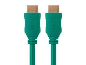 DESCRIPTION: (4) BAGS OF (10) HIGH SPEED HDMI CABLE BRAND/MODEL: MONOPRICE #3950 INFORMATION: GREEN, 28AWG SIZE: 3' RETAIL$: $9.48 PER CABLE QTY: 4