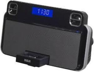 DESCRIPTION: (1) DOCKING STATION FOR IPOD AND IPHONE BRAND/MODEL: RCA #RC180I INFORMATION: BLACK RETAIL$: $79.99 EA QTY: 1