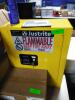 DESCRIPTION: (1) FLAMMABLE STORAGE CONTAINER BRAND/MODEL: JUSTRITE #890200 INFORMATION: YELLOW SIZE: 22 IN H X 17 IN W X 8 IN D RETAIL$: $625.00 EA QT - 4