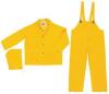 DESCRIPTION: (10) CLASSIC INDUSTRIAL STANDARD RAIN SUIT WITH DETACHABLE HOOD BRAND/MODEL: MCR SAFETY #2303XL INFORMATION: YELLOW SIZE: XL RETAIL$: $22