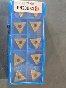 DESCRIPTION: (30) CARBIDE TURNING INSERTS BRAND/MODEL: KYOCERA TNGG160404R-B RETAIL$: $484.00 QTY: 30