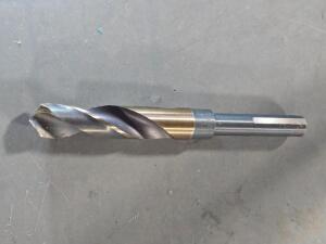 DESCRIPTION: (1) HSS REDUCED SHANK DRILL BIT BRAND/MODEL: DRILLCO 1000N146 SIZE: 45/64" RETAIL$: $41.79 QTY: 1