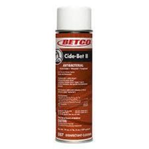 DESCRIPTION: (6) ANTIBACTERIAL SPRAY BRAND/MODEL: BETCO CIDE-BET 2 SIZE: 19 OZ RETAIL$: $8.78 EA QTY: 6