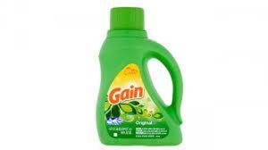 DESCRIPTION: (2) LIQUID LAUNDRY DETERGENT BRAND/MODEL: GAIN ORIGINAL INFORMATION: AROMA BOOST RETAIL$: $5.00 EA SIZE: 50 FL OZ QTY: 2