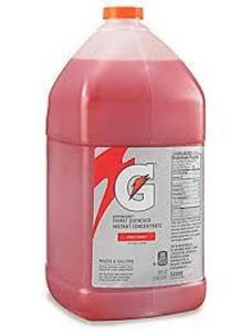 DESCRIPTION: (1) SPORTS DRINK CONCENTRATE BRAND/MODEL: GATORADE INFORMATION: FRUIT PUNCH SIZE: 1 GALLON RETAIL$: $17.17 EA QTY: 1