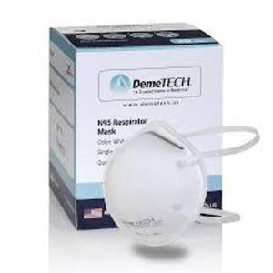 DESCRIPTION: (4) BOXES OF (20) PARTICULATE RESPIRATOR FOLD STYLE BRAND/MODEL: DEMETECH #DT-DX95-XS-WHITE RETAIL$: $39.99 EA QTY: 4