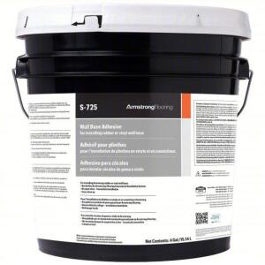 DESCRIPTION: (1) OFF WHITE WALL BASE ADHESIVE BRAND/MODEL: ARMSTRONG #23NY80 SIZE: 1 GAL RETAIL$: $33.25 EA QTY: 1