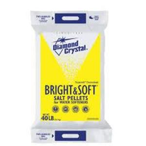 DESCRIPTION: (2) BAGS OF BRIGHT AND SOFT SALT WATER PELLETSBRAND/MODEL: DIAMOND CRYSTALSIZE: 40 LBRETAIL$: $10.47 EAQTY: 2