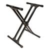 DESCRIPTION: (1) KEYBOARD STAND BRAND/MODEL: ULTIMATE SUPPORT/IQ-3000 INFORMATION: 9 HEIGHT POSITIONS, HOLDS UP TO 300LBS RETAIL$: $149.99 QTY: 1