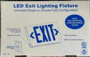 (2) - LED EXIT LIGHT FIXTURES