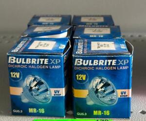 (6) - BULBRITE XP DICHROIC HALOGEN LAMPS