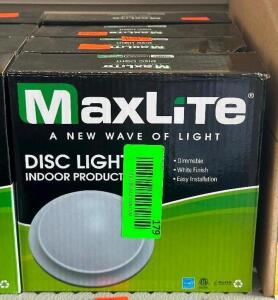 (4)- MAXLITE INDOOR DISC LIGHTS