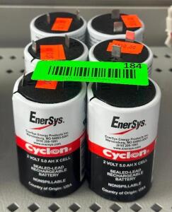 (6)- ENERSYS CYCLON SEALED LEAD RECHARGEABLE BATTERIES